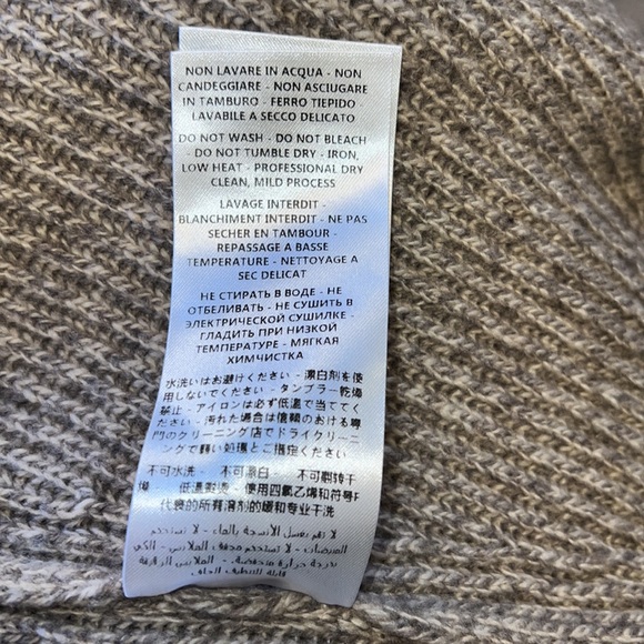 Stella McCartney Cashmere-Wool Fringe-Hem Midi Skirt, Beige Sz.44 or M - Picture 11 of 11